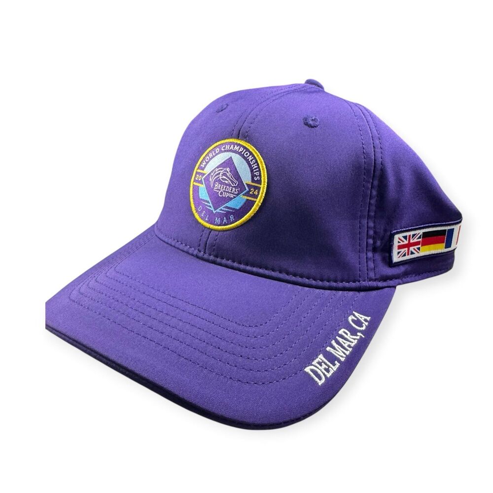 Del Mar Breeders Cup Snapback Purple Adjustable Hat 2024 World Championship Rare